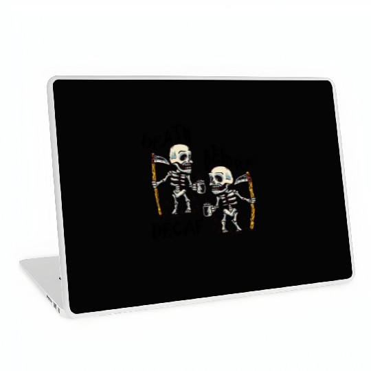 Death Before Decaf Cool Laptop Skins