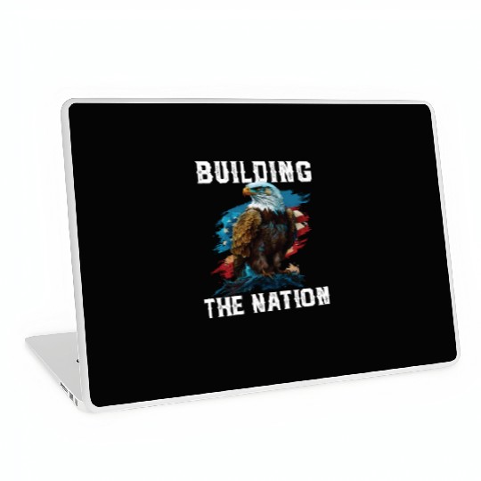 Building the Nation American Bald Eagle America Laptop Skins