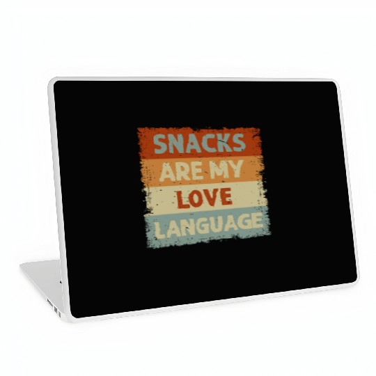 Snacks Are My Love Language Laptop Skins