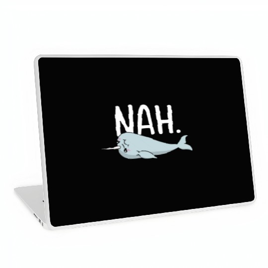 Procrastinating Narwhal Lover Aquatic Animals Laptop Skins