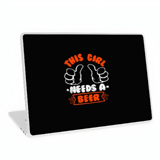 This girl needs a beer vacation Spring Break Laptop Skins