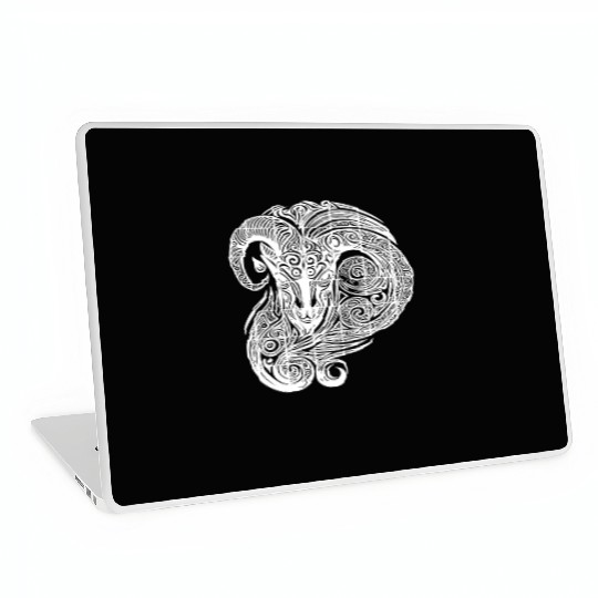 Elegant Capricorn Vintage T Tattoo Laptop Skins