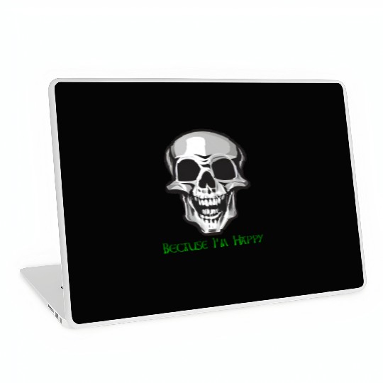Happy Skull Laptop Skins