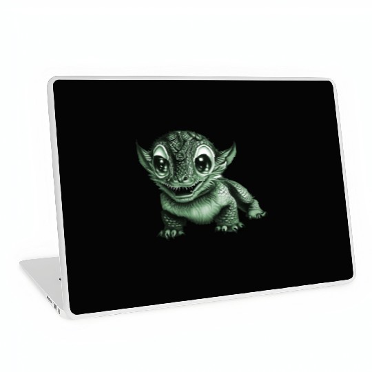 baby dragon green Laptop Skins
