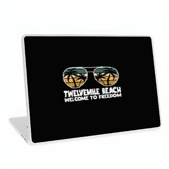 Twelvemile Beach Welcome to Freedom Vacation Sayin Laptop Skins