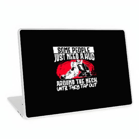 Brazilian Jiu Jitsu MMA Bjj Hugger Laptop Skins