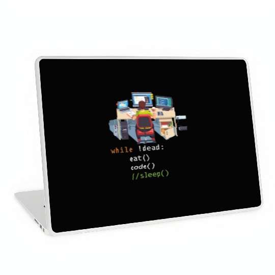 Computer Science Python Programmer Eat Code Sleep Laptop Skins