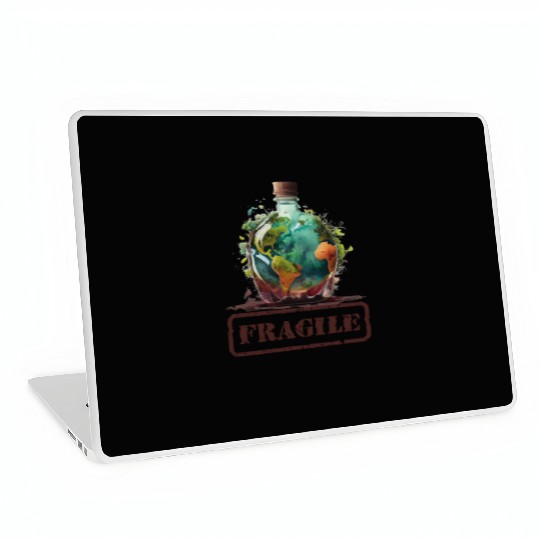 Fragile , Earth Day 2023 Planet Anniversary Laptop Skins