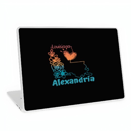 Alexandria Louisiana I love my home town Laptop Skins