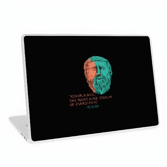 Plato Stoic Philosophy Quote Laptop Skins