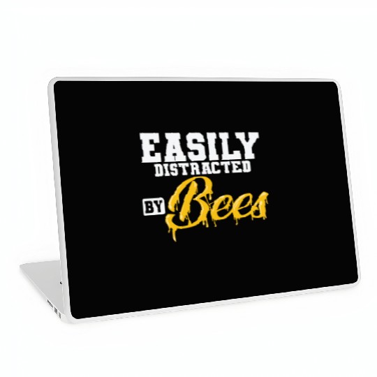 Beekeeper Honey Easily Distracted by Bees Laptop Skins