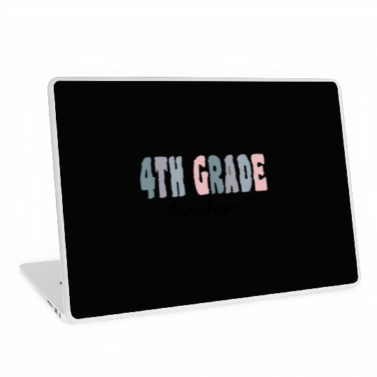 4th Grade Teacher Gift Matching Teacher Squad Laptop Skins