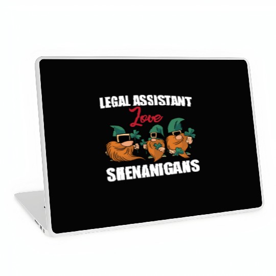 Legal Assistant Love Shenanigans St. Patricks Day Laptop Skins