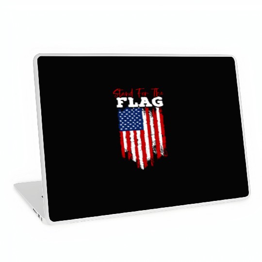 Stand For The Flag Veteran USA Flag Memorial Day Laptop Skins