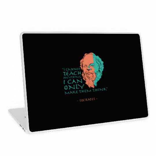Socrates Stoic Philosophy Quote Laptop Skins