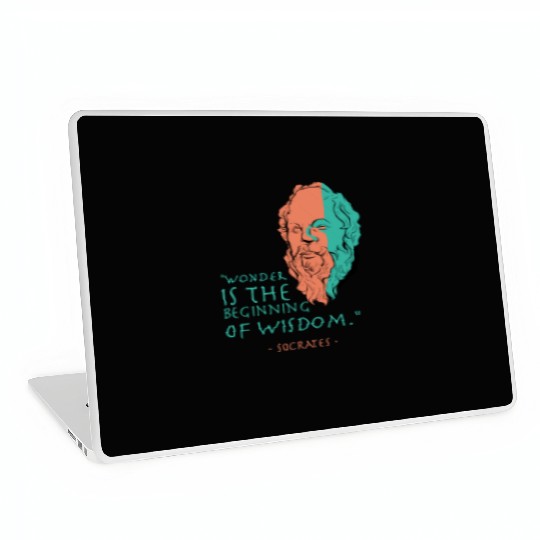 Socrates Stoic Philosophy Quote Laptop Skins