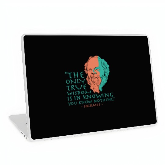 Socrates Stoic Philosophy Quote Laptop Skins