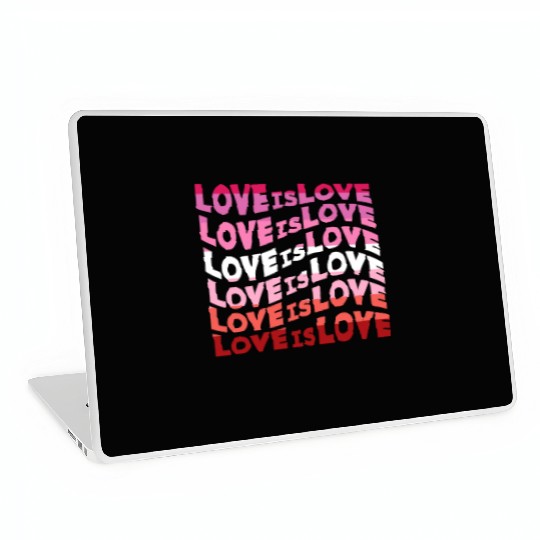 Love Is Love Lesbian Laptop Skins