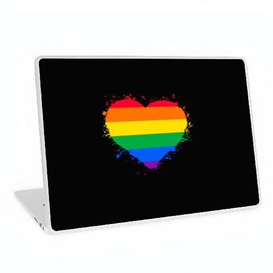 Pride LGBTQ heart Laptop Skins