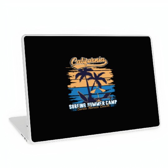 California Surfing Summer Camp Laptop Skins