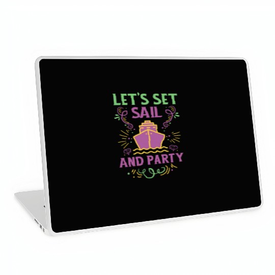 Mardi Gras Cruise Ship Carnival Cruising Party Laptop Skins