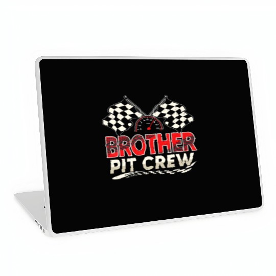 Funny Brother Pit Crew Race Car Lover Racing Famil Laptop Skins