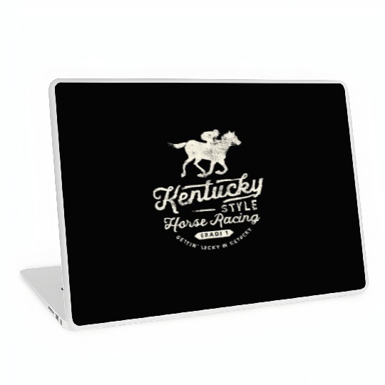 Funny Derby Day Kentucky style horse racing T Shi Laptop Skins