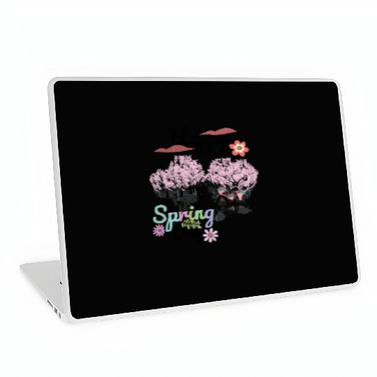 Seasons Greetings for Spring, Happy Spring Graphic Laptop Skins