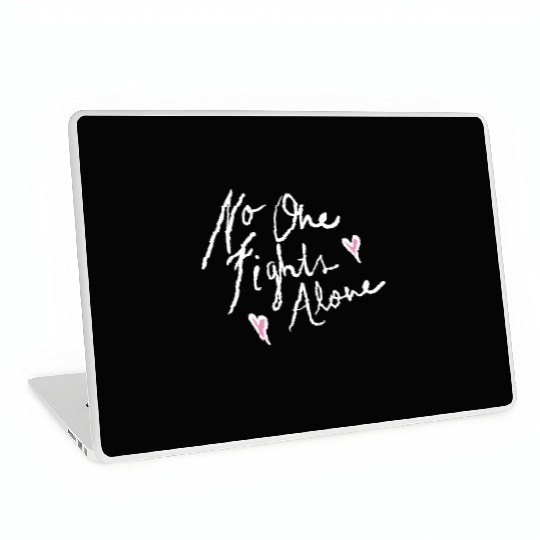 no one fights alone Laptop Skins
