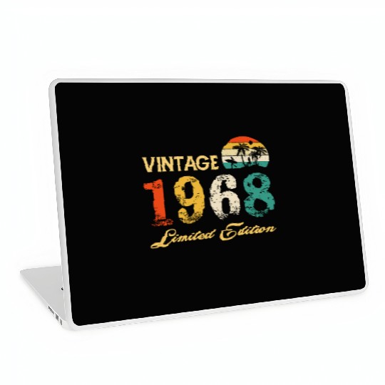 Vintage 1968 Limited Edition Born In 1968 Birthday Laptop Skins