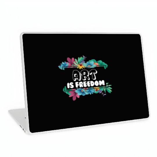 Art Is Freedom World History Art Day April 15 Laptop Skins