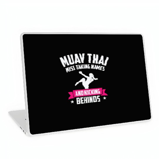 International Women's Day Muay Thai Girl Power Laptop Skins