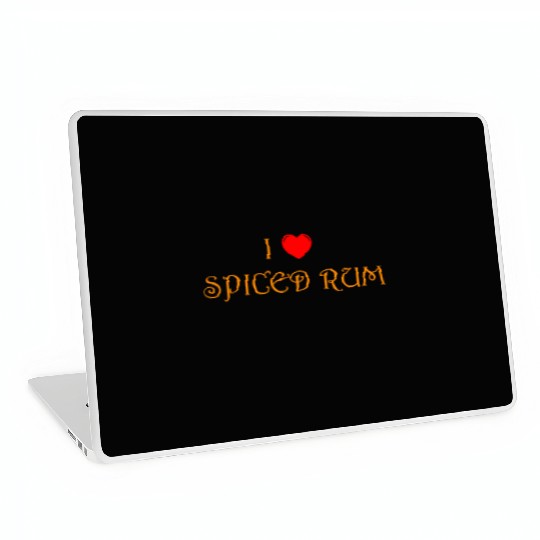 I love spiced rum Laptop Skins