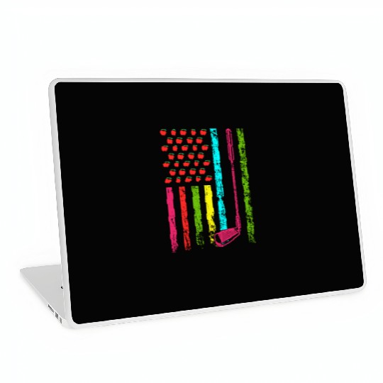 American Sports Flag Athletic Golf Club 100 Days Laptop Skins