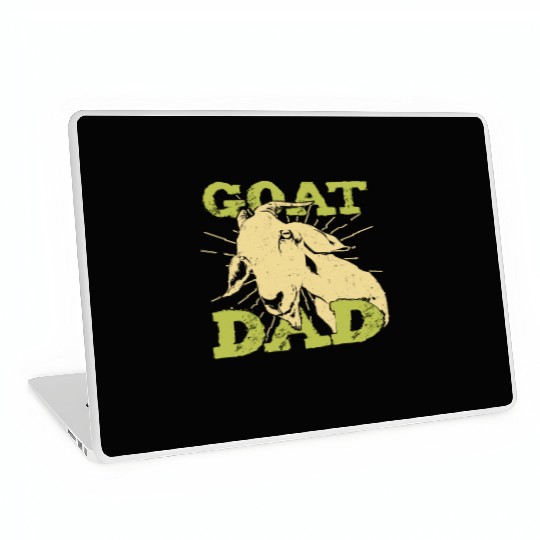 Goat Dad Farming Farmer Gift Laptop Skins
