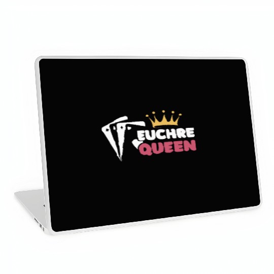 Euchre Queen Card Game Euchre Player Poker Euchre Laptop Skins