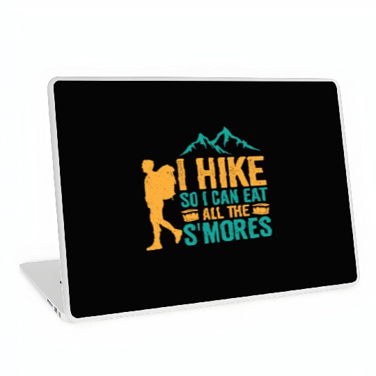 Hiking Camping Mountain Hiker Laptop Skins