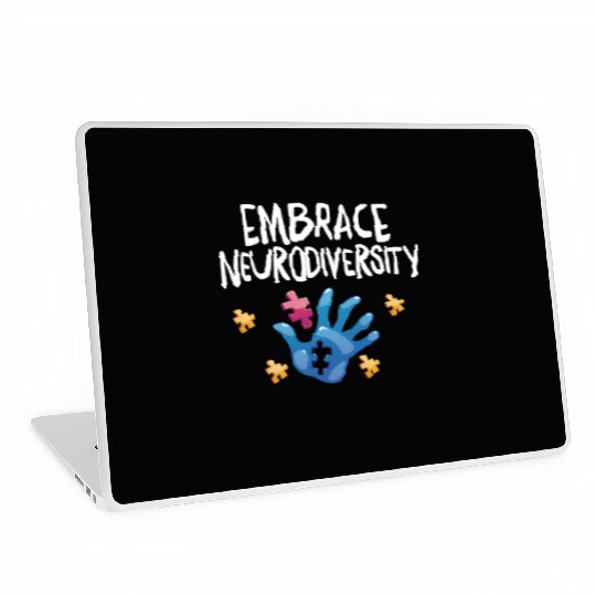 embrace neurodiversity - Embrace ADHD Autism ASD Laptop Skins