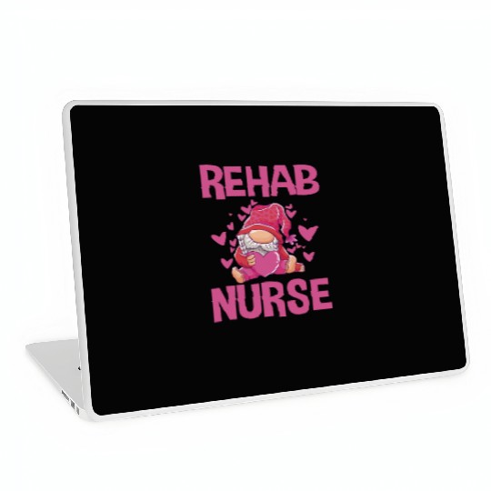 Cute Rehab Nurse Gnome Design Physical Therapy Laptop Skins