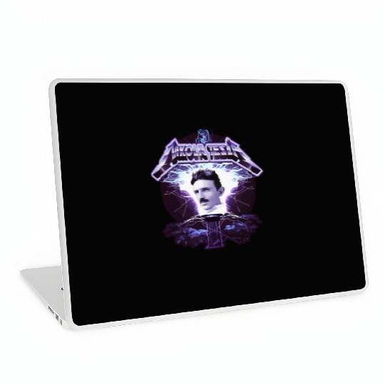 Nikola Tesla Heavy Metal Electricity by gnarly Laptop Skins