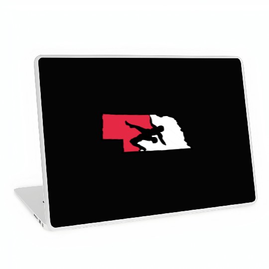Nebraska Wrestling (State Colors) Laptop Skins