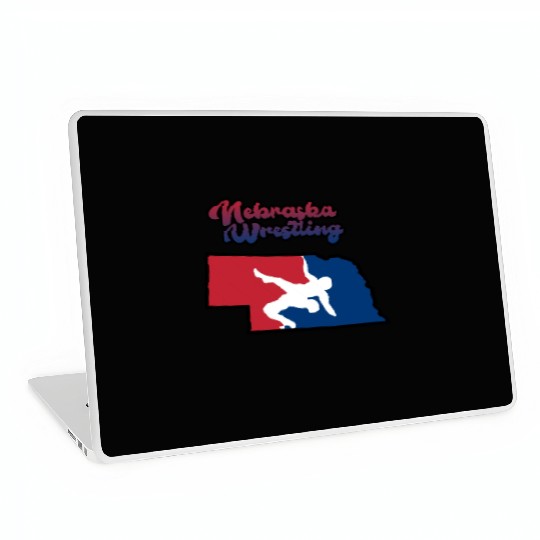 Nebraska Wrestling (USA Colors) Laptop Skins