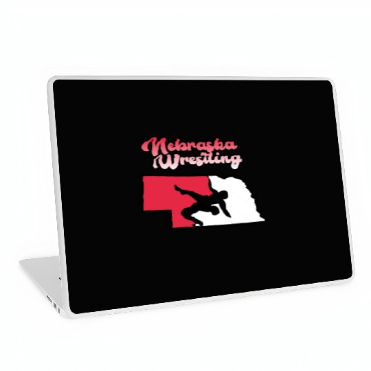 Nebraska Wrestling (State Colors) Laptop Skins