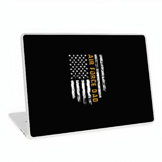 USA Flag Air Force Dad PILOT Laptop Skins