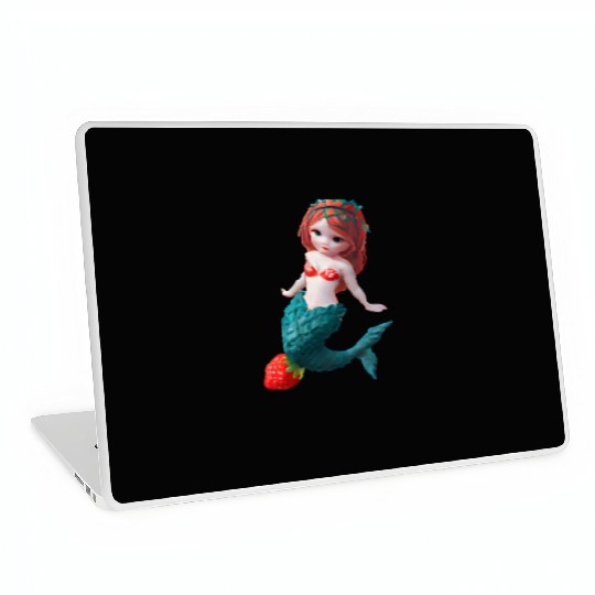 Strawberry mermaid Laptop Skins