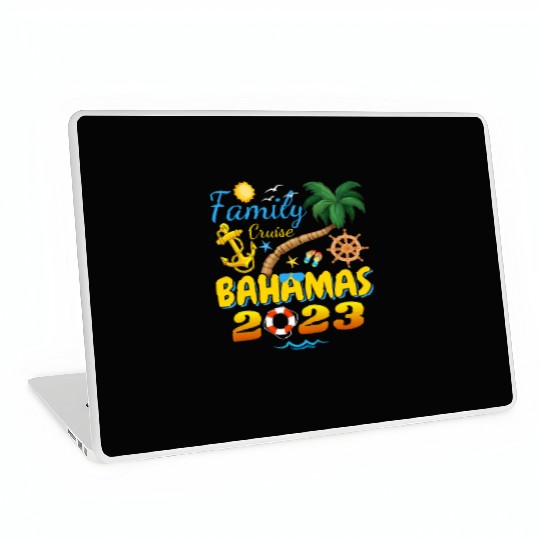 Family Cruise The Bahamas 2023 Matching Group Laptop Skins