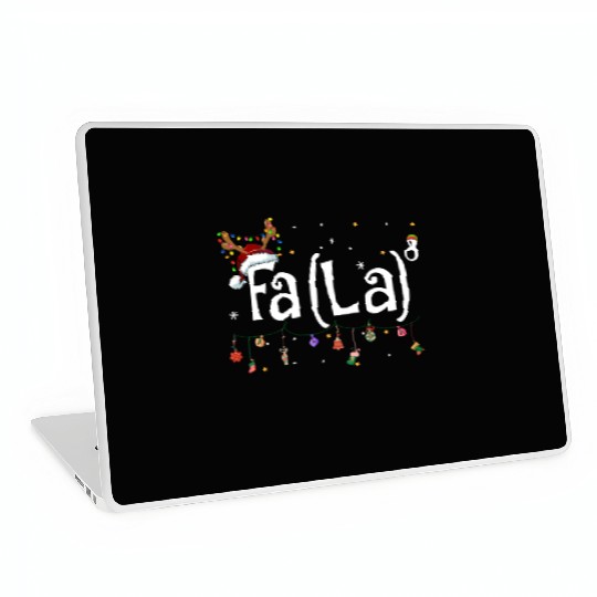 Fa La La 8 Math Teacher Christmas Laptop Skins