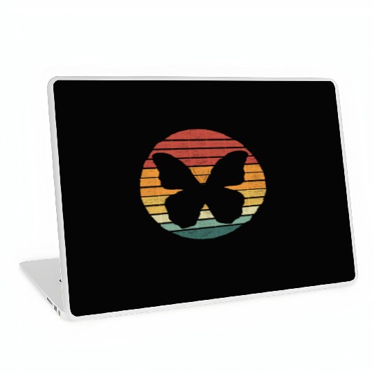 Butterfly Lover - Vintage Sunset Butterfly Laptop Skins