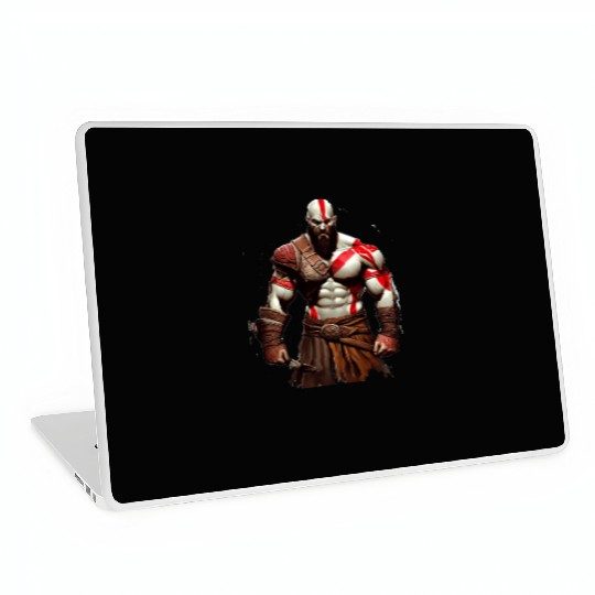 iconic Kratos, the God of War Laptop Skins