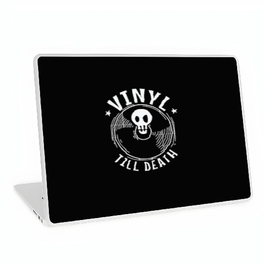 Vinyl till Death Record Music Song Laptop Skins